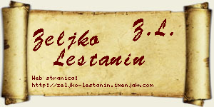 Željko Leštanin vizit kartica